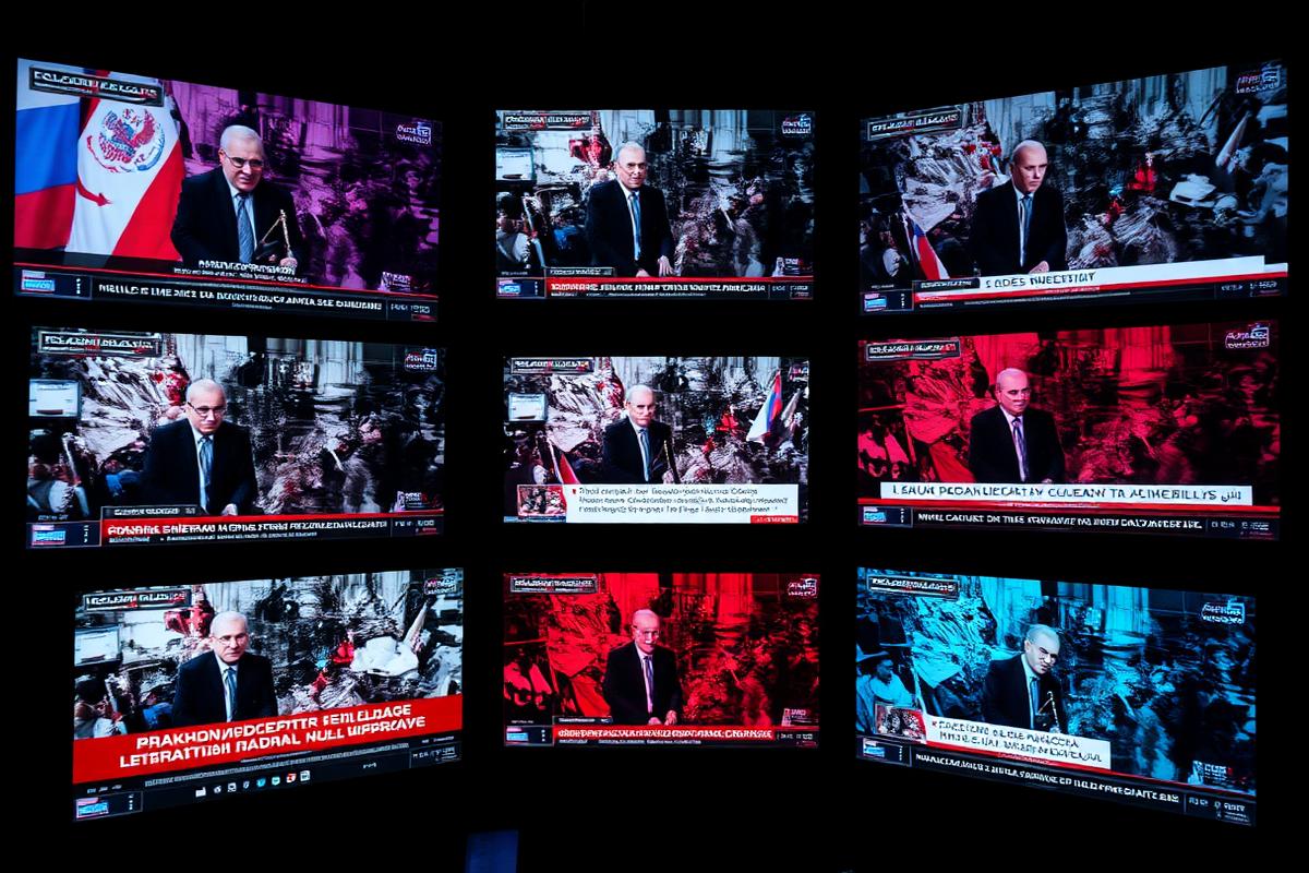 Parallel information operations — competing narratives across screens